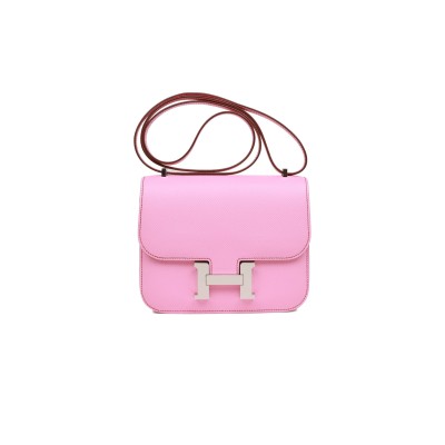 HERMES CONSTANCE 18 EPSOM PALLADIUM HARDWARE (18*15*4cm)